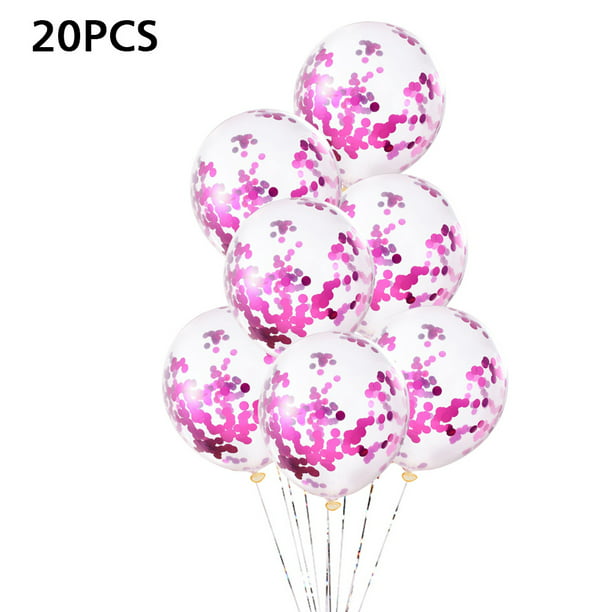 Details about   20 Pack Confetti Balloons Latex 12" Decorations Helium Birthday Party Wedding